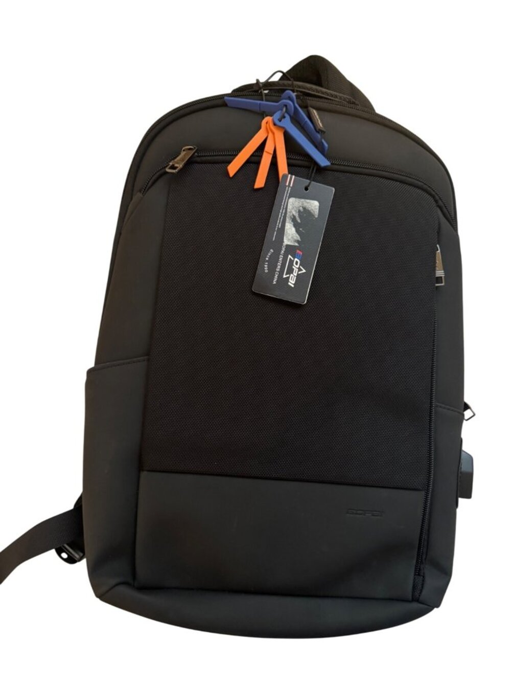Bopai Anti-Theft Business Backpack With USB Charging Port-Black Water-Resistant